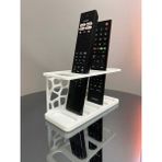 Dlc 3d Design 5 Gözlü Kumanda Organizer Standı Uzaktan Kumanda Düzenleyici Tv Kumandalık Modern Beyaz