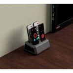 Dlc 3d Design Kumanda Organizer Standı 4 Gözlü Uzaktan Kumanda Düzenleyici Tv Kumandalık Modern Gri