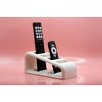 Dlc 3d Design Kumanda Organizer Standı Uzaktan Kumanda Düzenleyici 4 Tv Kumandalık Modern Beyaz