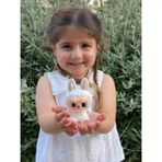 Dlc 3d Design Labubu Figür, Labubu Figürü, Sevimli Hayelet Labubu 10 cm 1 Adet - Beyaz