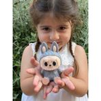 Dlc 3d Design Labubu Figür, Labubu Figürü, Sevimli Hayelet Labubu 10 cm 1 Adet - Gri