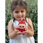 Dlc 3d Design Labubu Figür, Labubu Figürü, Sevimli Hayelet Labubu 10 cm 1 Adet - Kırmızı