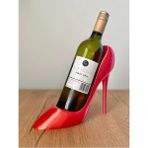 Dlc 3d Design Modern Stiletto Şaraplık Biblo Şarap Tutucu Dekoratif Şarap Rafı Şarap Standı - Kırmızı