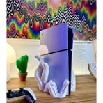 Dlc 3d Design Ps5 Slim Playstation 5 Slim CD Disk Versiyon Uyumlu Ahtapot Dikey Tentacle Vertical Stand - Beyaz