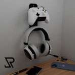 Dlc 3d Design x box Joystick Uyumlu Kulaklık ve Kol Standı Kumanda Kol Tutucu, Oyun Kolu Standı Kontrolcü Stand