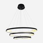 Dlc 4000K Profil Led Ring Plastik Yuvarlak Antrasit Tekli Modern Ledli Sarkıt