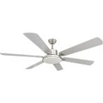 Dlc Group Dlc Grecale Mat Krom Tavan Vantilatörü 148 cm Metal Malzeme ile Modern Tasarım ve LED Aydınlatmalı