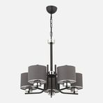 Dlc Silver Siyah Metal 5'li Silindir Avize