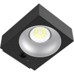 Dlc Solar LED Hareket Sensörlü Kare Aplik Siyah 1000 Lümen