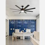 Dlc Zephyr Led Siyah 162 cm Uzaktan Kumandalı Tavan Vantilatörü