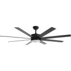 Dlc Zephyr Siyah Led 162 cm Tavan Vantilatörü