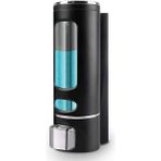 Dln Shop 1 Adet Siyah 400 ml Sabunluk Duvara Monte Şeffaf Sıvı Plastik ve Mutfak Banyo Şişesi D-52