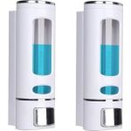 Dln Shop 2 Adet Beyaz 400 ml Duvara Monte Manuel Sabunluk Sıvı Lavabo Sabunluk El Sabunu D-52