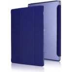 Dlrcase Apple iPad Air 10.9 2022 5.nesil Uyumlu Kılıf Smart Cover Kapaklı Standlı Uyku Modlu Sm3 Lacivert