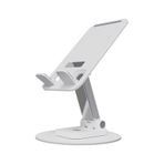 DM AD078 360 Derece Dönebilen Ayarlanabilir Beyaz Tablet ve Telefon Tutucu Stand