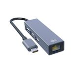 DM CHB002 Type-C to RJ45 100MBPS Ethernet ve USB Çoklayıcı Dönüştürücü