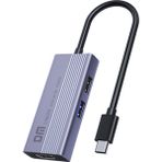 DM CHB059 Type-C to 4K HDMI 2xUSB-A PD 60W SD ve Micro SD Kart Okuyucu Çoklayıcı Hub