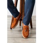 D&M DANİ&MARCA Erkek Hakiki Deri Ayakkabı, Günlük Ayakkabı, Yazlık Ayakkabı , Loafer Ayakkabı,taba süet