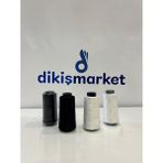 dm dikişmarket 150 Denye Polyester Ip Overlok Makinası Için uygundur 2 beyaz 2 siyah - set5