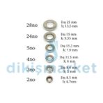 Dm Dikişmarket 3 No Kuş Gözü (100 Adet )Tulumba El Presi Makinasına Uyumludur - no3