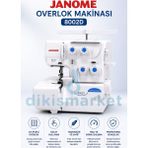 dm dikişmarket JANOME Ev Tipi 8002D Overlok Makinası