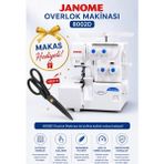 dm dikişmarket JANOME Ev Tipi 8002D Overlok Makinası