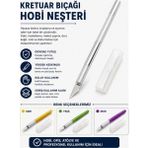 Dm Dikişmarket Kretuar bıçağı hobi neşteri 5 uç yedekli set
