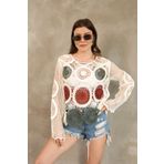 DM DİLAN MODA KADIN TIĞ İŞİ DANTEL BLUZ