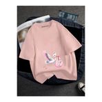 DM DOLCE MORE HAMİLE PEMBE LEYLEK BASKILI TİSORT