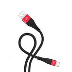 DM SL003 USB to Type-C 3A Siyah 1.2 mt Hızlı Şarj ve Data Kablosu