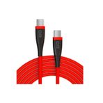 DM SL019 65W 3A Type-C to Type-C Kırmızı 2 mt Hızlı Şarj ve Data Kablosu