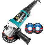 DM803 Devir Ayarlı Spral Taşlama Makinası Avuç Içi Taşlama 115 mm 2 Adet Disk Hediye