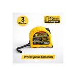 DMAX 3 Metre Şerit Metre 16mm Profesyonel Ölçüm Metresi Dayanıklı Gövde