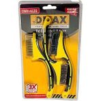 Dmax Profesyonel Tel Fırça Seti, Çelik, 7 İnç, Paslanmaz Çelik Tel, Metal, Ahşap, Plastik Yüzeyler için, 3 Parça
