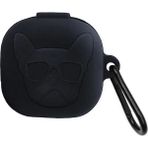 Dmay Samsung Galaxy Buds 2 - Buds Pro - Buds 2 Pro Uyumlu Figürlü Silikon Kılıf - Siyah