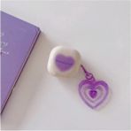 Dmay Samsung Galaxy Buds 2 - Buds Pro - Buds 2 Pro Uyumlu Kalpli Kılıf - Lila