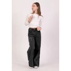 Dmb Boys & Girls Kız Çocuk Kurdele Işlemeli Kot Pantolon Füme - 11 - 12 Yaş