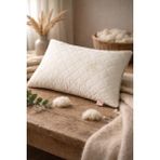 DMC Kapitoneli Merinos Yün Yastık 1'li 1000 gr 50X70 cm - 50 x 70 cm - Beyaz