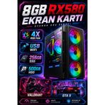 Dmc N182x (PUBG,GTA 5) I5 3470,16GB RAM,500GB HDD,256GB SSD,8GB RX580 Oyuncu Masaüstü Bilgisayar Kasası