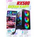Dmc N229 (PUBG,GTA 5) I5 3470,16GB RAM,256GB SSD,8GB RX580,Oyuncu Masaüstü Bilgisayar Kasası