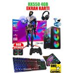 Dmc N234 (PUBG,GTA 5) I7 3770 (3.NESİL) 16gb,500gb Hdd 256gb Ssd,rx550 23.8 Masaüstü Oyuncu Bilgisayarı