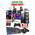 Dmc N241 (PUBG,GTA 5) I7 4770,16GB RAM,500GB HDD,256GB SSD,8GB RX580,24"180hz Oyuncu Masaüstü Bilgisayar