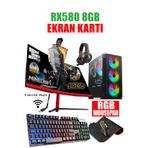 Dmc N60x (PUBG,GTA 5) Ryzen 5 5500 16GB RAM 1TB HDD 256GB SSD RX580 8GB 24" Oyuncu Masaüstü Bilgisayar