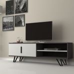 Dmodül Foot Gri Metal Ayaklı Tv Ünitesi