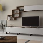 Dmodül Losta Kahverengi Metal Ayaklı Tv Ünitesi