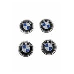 DMR Bmw Logolu Alüminyum Jant Göbeği Logo 4'lü Yapıştırma 5,5 Cm