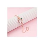 DMR Elegance DMR Elegance Gümüş Rose Kalp Manolya Çiçeği Kelebek Kadın Bileklik