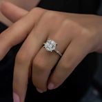 Dmr Elegance Gümüş Baget Taşlı Kadın Yüzük
