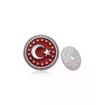 DMR Elegance TYCC98E82D17359C23E140600 Gümüş Ay Yıldız Rozet