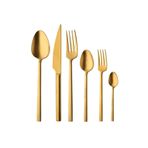 Dmr Life 60 Parça Pırlanta Mat Gold 12 Kişilik Çatal Kasık Seti